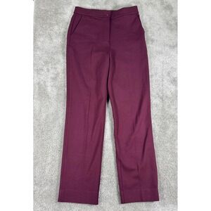 G/FORE Womens Straight Leg Golf Pants Burgundy Maroon Size 6 Stretch Trousers